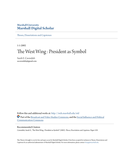 The West Wing: President As Symbol