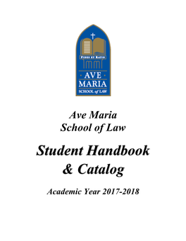 Student Handbook & Catalog