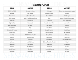 Sensazao Playlist 30 Dec 2014