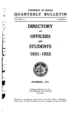 Directory Officers Students