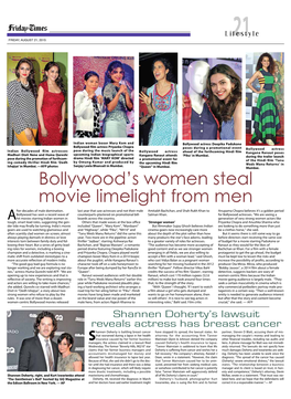 Bollywood's Women Steal Movie Limelight From