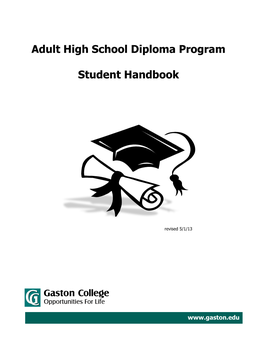Adult High School Diploma Program Student Handbook