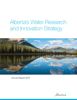 Alberta's Water Research and Innovation Strategy