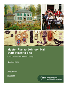 Master Plan for Johnson Hall State Historic Site