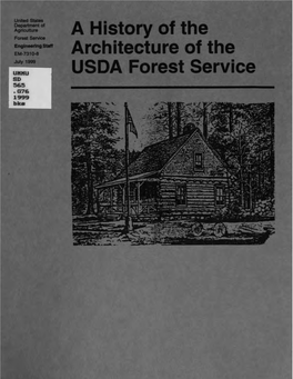 A History of the Architecture of the USDA Forest Service / by John R