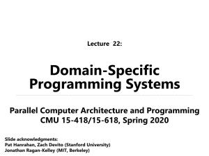 Domain-Specific Programming Systems