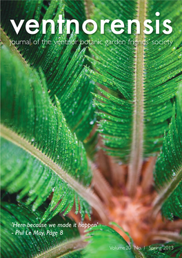 Journal of the Ventnor Botanic Garden Friends' Society