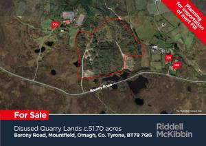 Barony Road, Mountfield, Omagh, Co. Tyrone, BT79 7QG Disused Quarry Lands C.51.70 Acres Barony Road, Mountfield, Omagh, Co