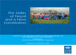 The Dalits of Nepal and a New Constitution