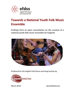 Towards a National Youth Folk Music Ensemble