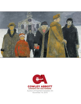 Auction of Important Canadian Art November 19, 2019