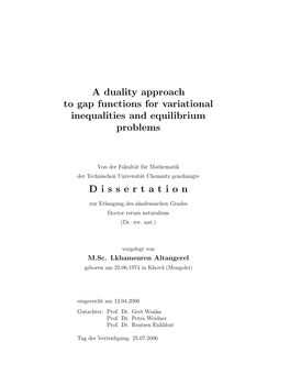A Duality Approach to Gap Functions for Variational Inequalities and Equilibrium Problems