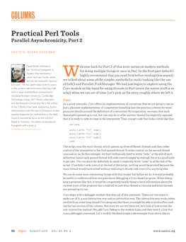 Practical Perl Tools Parallel Asynchronicity, Part 2