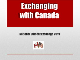 Exchanging with Canada Nuts & Bolts
