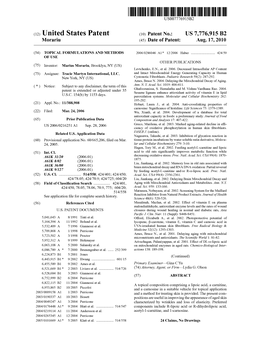 (12) United States Patent (10) Patent No.: US 7,776,915 B2 Morariu (45) Date of Patent: Aug