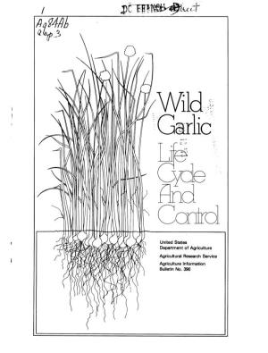 Wild Garlic, Its Characteristics and Control."