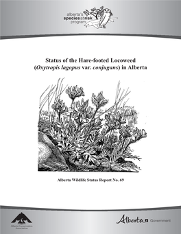 Status of the Hare-Footed Locoweed (Oxytropis Lagopus Var