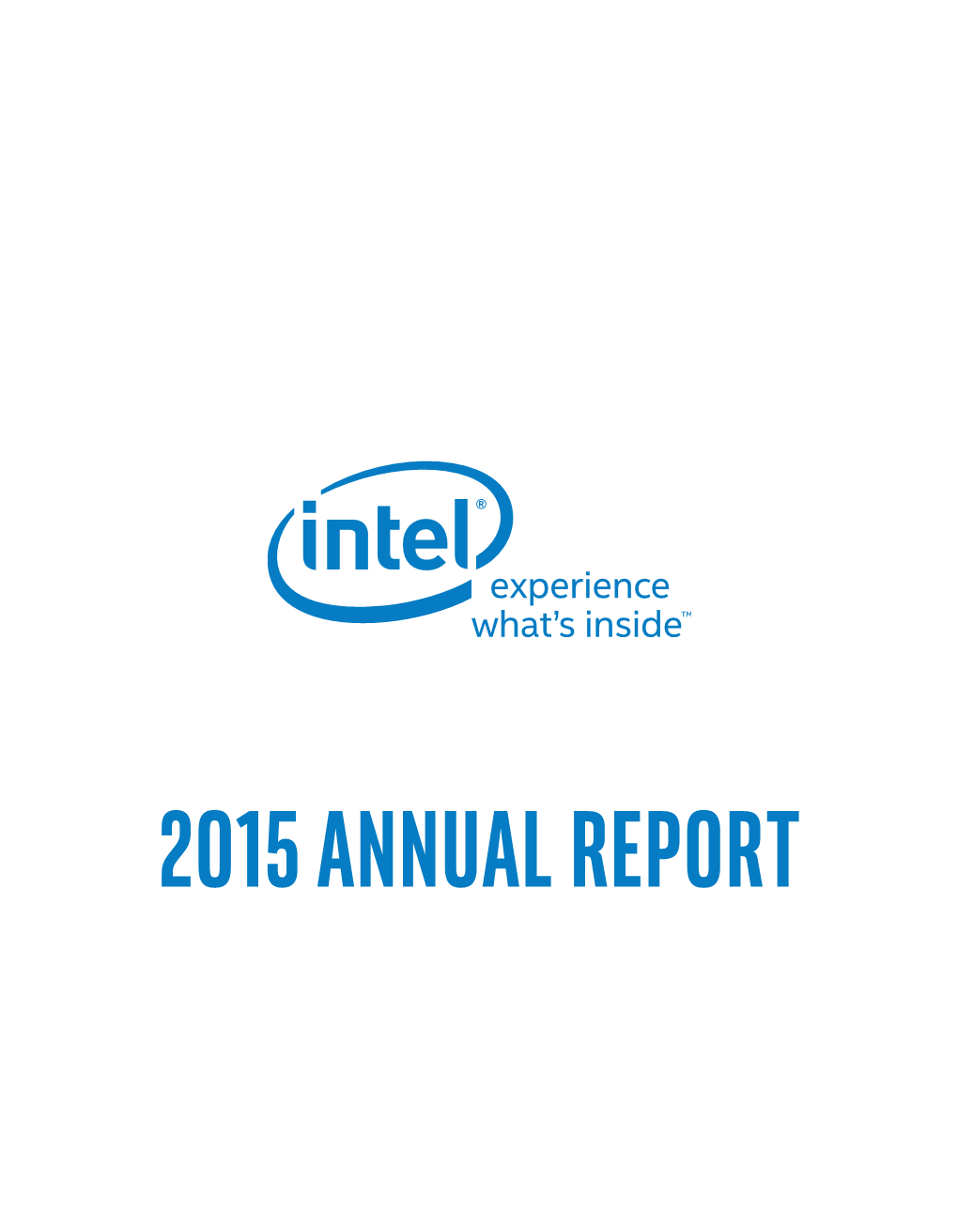Intel 2015 Annual Report