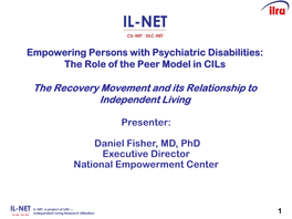 Empowering Persons with Psychiatric Disabilities: the Role of the Peer Model in Cils