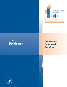 Consumer-Operated Services: the Evidence