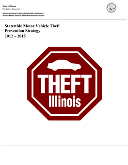 Statewide Motor Vehicle Theft Prevention Strategy 2012