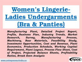 Women's Lingerie-Ladies Undergarments (Bra & Panties)