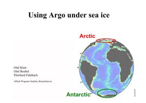 Using Argo Under Sea Ice