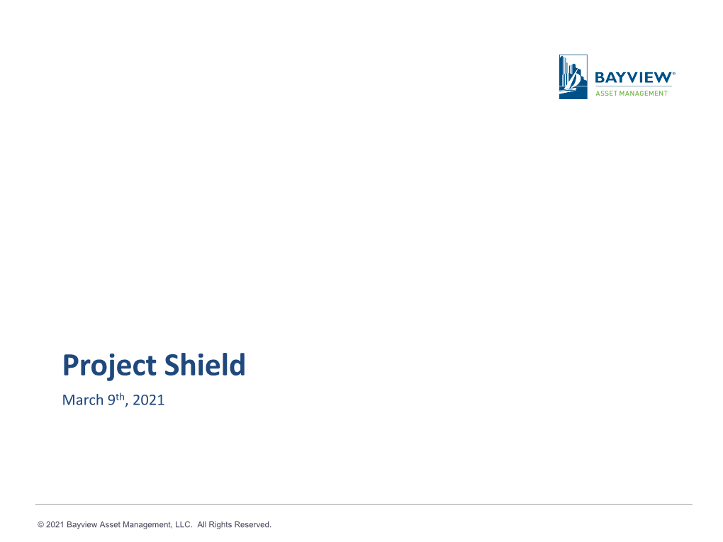 Project Shield March 9Th, 2021