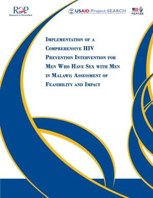 Implementation of a Comprehensive HIV Prevention Intervention for Men Who Have Sex with Men in Malawi: Assessment of Feasibility and Impact