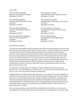 House Congressional Oversight Request Letter