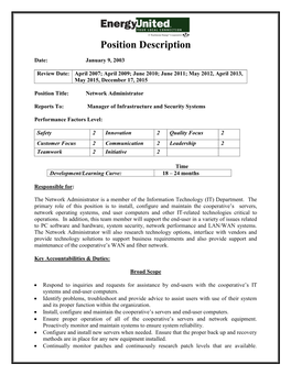 Position Description