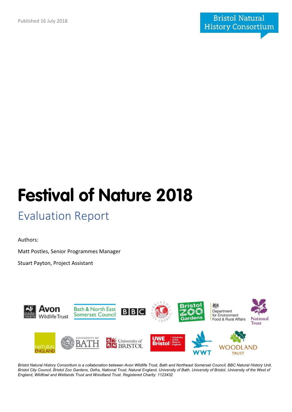 Festival of Nature 2018 Evaluation Report