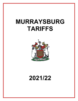 Murraysburg Tariffs 2021/22