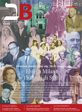 Ebrei a Milano 150 Anni Di Storia