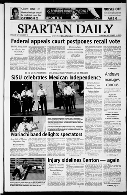 Spartan Daily, September 16, 2003