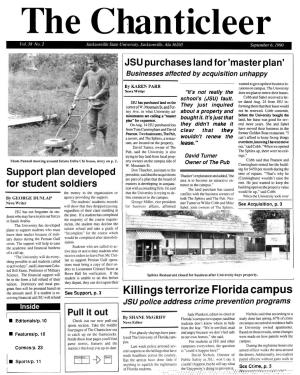 Killings Terrorize Florida Campus Ceiving Financial Aid JSU Will Refund JSU Police Address Crime Prevention Programs