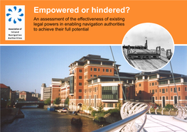 Empowered Or Hindered? an Assessment of the Effectiveness of Existing Legal Powers in Enabling Navigation Authorities to Achieve Their Full Potential