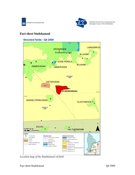 Fact Sheet Stadskanaal