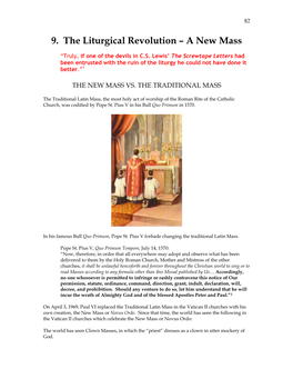 9. the Liturgical Revolution – a New Mass