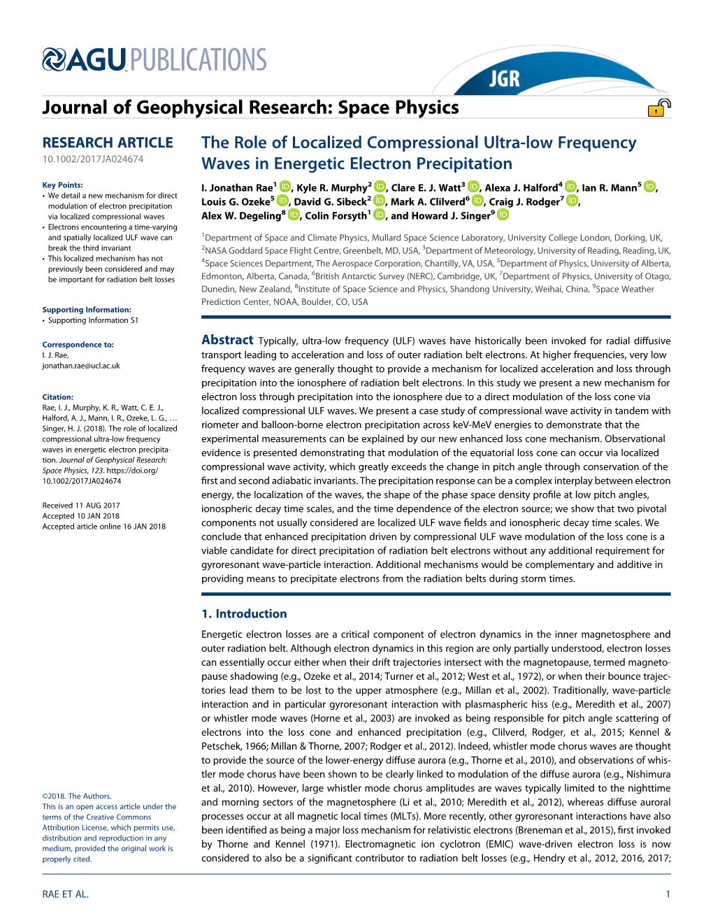 The Role of Localized Compressional Ultra-Low Frequency Waves In