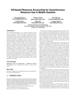 OS-Based Resource Accounting for Asynchronous Resource Use in Mobile Systems