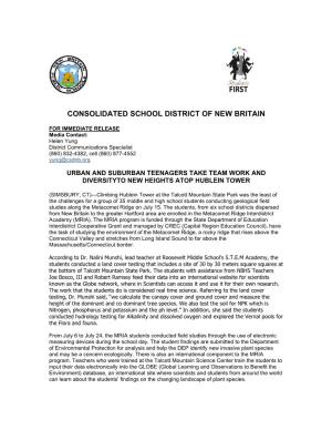 Consolidated School District of New Britain