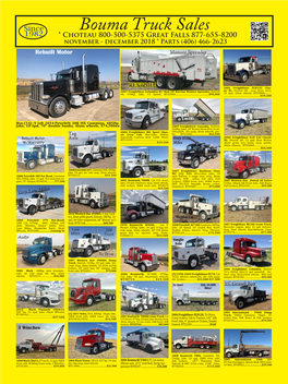 Bouma Truck Sales * Choteau 800-500-5375 Great Falls 877-655
