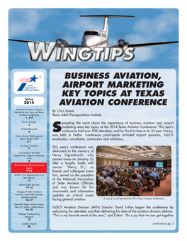 Business Aviation, Airport Marketing Key Topics at Texas Aviation