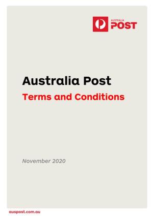 Australia Post Terms and Conditions