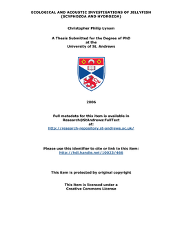 Christopher Philip Lynam Phd Thesis