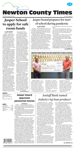 Newton County Times Wednesday, August 26, 2020 Vol