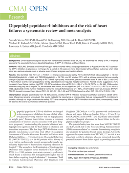 Dipeptidyl Peptidase-4 Inhibitors and the Risk of Heart Failure: a Systematic Review and Meta-Analysis