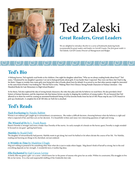 Great Readers, Great Leaders Ted Zaleski