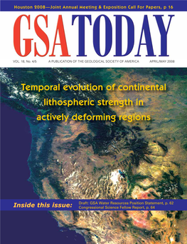 Temporal Evolution of Continental Lithospheric Strength in Actively Deforming Regions